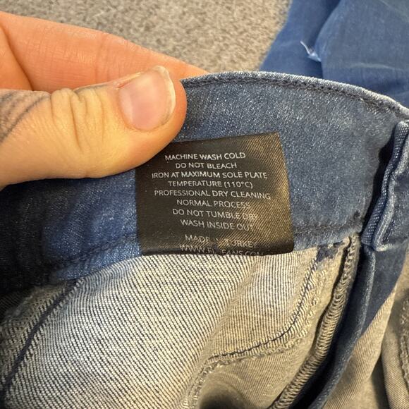 FIT JEANS Fitjeans Women’s S Regular V2 Super Ripped High Waisted Azure‎ Bluex - Picture 8 of 12